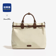 珀萊雅女包小眾通勤公文包2026新款休閑單肩斜挎三用背包【趙露思同款】 奶油摩卡