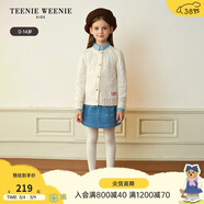 Teenie Weenie Kids 小熊童裝25年新款秋冬女童寶寶愛(ài)心燈芯絨半裙 藍色 140cm
