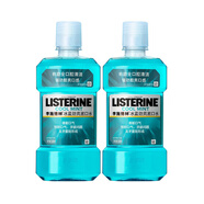 李施德林冰藍勁爽漱口水有助全口腔清潔避免牙菌斑形成清新口氣預防口氣 500ml（含酒精）×2瓶