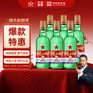 紅星二鍋頭 大二 清香型白酒 52度 500ml*6瓶 非原箱