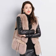 皮袖底衫女冬真皮羽絨袖棉袖毛衣配皮草甲的內搭袖子加厚毛衣 真皮鏈款高領(lǐng) S S8095斤