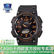 卡西歐（CASIO） 男表女表卡西歐手表男女情侶表學(xué)生時(shí)尚運動(dòng)表太陽(yáng)能雙顯電子表 太陽(yáng)能表：AQ-S810W-8賽亞灰橘
