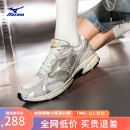 美津濃（MIZUNO）【SPEED 2K】千禧復古跑鞋男女同款運動(dòng)鞋緩震舒適透氣跑步鞋 06/南極灰/銀色/石青色 37 (235mm)