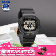 卡西歐（CASIO） 男表女表卡西歐手表男女情侶表學(xué)生時(shí)尚運動(dòng)表太陽(yáng)能雙顯電子表 WS-1400H-1AVPF夜跑黑 10年電量