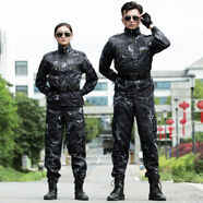 夏季迷彩服套裝男柔軟耐臟耐磨工作服CS拓展活動(dòng)工裝軍訓服女春秋 蟒紋迷彩上衣+褲子+送臂章 2XL 185建議155170斤