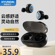 HYUNDAI現(xiàn)代 HY-T21 真無(wú)線(xiàn)耳機(jī)降噪入耳式運(yùn)動(dòng)跑步迷你隱形游戲適用于華為蘋(píng)果vivo小米o(hù)ppo榮耀手機(jī)