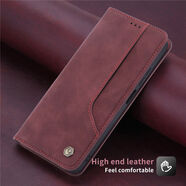 虹奢適用iPhone1314promax手機蘋(píng)果1112保護套xs真皮皮套xr全7plu 酒紅色 iPhone6s