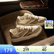 安踏街頑2丨王一博同款板鞋春季情侶厚底百搭潮流休閑運動(dòng)鞋板鞋 【女款】象牙白/裸卡其/枯木色-1 36