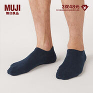 MUJI MUJI 男式 合腳直角 運動(dòng)船襪 DAC01A0S 海軍藍 25-27cm/40-44碼