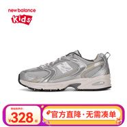 NEW BALANCENB童鞋男女兒童休閑運動(dòng)鞋網(wǎng)面透氣舒適休閑鞋學(xué)生防滑跑步鞋530 530KMW 37 腳長(cháng)22.5cm 美碼4.5碼