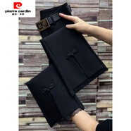 皮爾卡丹（pierre cardin）彈力微喇西裝褲女2026春秋新款韓版大碼高腰顯瘦九分休閑時(shí)裝褲子 321 【微喇】【高品質(zhì)】 L 【建議110-120斤】