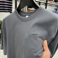 卡帝樂(lè )鱷魚(yú)鱷魚(yú)男士T恤圓領(lǐng)短袖100棉闊版落肩半袖T恤加肥加大男 深灰 深灰 M 建議100-130斤
