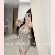 歌弗婭【】SkimsPointelle純欲風(fēng)碎花滿(mǎn)印淑女連衣短裙吊帶裙 吊帶裙 S