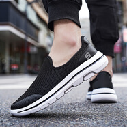 獅王駱駝2026年春夏季新款男鞋一腳蹬百搭休閑運動(dòng)鞋輕便舒適中老年健步鞋 A8黑色單網(wǎng)（春夏款） 41