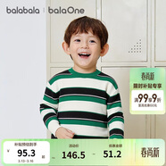 巴拉巴拉童裝兒童毛衣男童女童2025冬裝圓領(lǐng)毛衫針織衫舒適潮208425103203