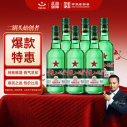 紅星二鍋頭 大二 清香型白酒 43度 500ml*6瓶 非原箱