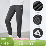 匹克運動(dòng)加絨褲女春春新款寬松抓毛保暖束腳褲休閑衛褲長(cháng)褲女褲 深灰-【加絨34008】 2XL /180