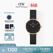 丹尼爾惠靈頓（DanielWellington）DW女士手表小眾輕奢流金鋼帶石英腕表送女友生日禮物DW245