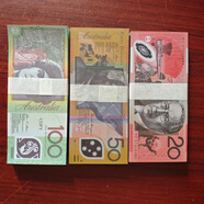 美定定制澳大利亞100影視道具鈔劇組影視拍攝抖音短視頻網(wǎng)紅擺件點(diǎn)鈔券練習道具練功券 澳元50影視道具鈔 澳元50影視道具【1沓100張】