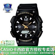 卡西歐（CASIO） 男表女表卡西歐手表男女情侶表學(xué)生時(shí)尚運動(dòng)表太陽(yáng)能雙顯電子表 太陽(yáng)能：AQ-S810W-1B黑戰士