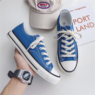 特豪川（TEHAOCHUAN）韓國街拍經(jīng)典帆布鞋夏季透氣男鞋情侶款休閑板鞋復古1970s運動(dòng)鞋 JS-900霧霾藍 43