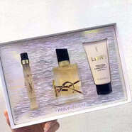 YSL/圣羅蘭限量ibre自由之水套裝濃香水+香水+身體乳禮盒送禮 25圣誕款香水50ML+10ML+身體乳 花香調