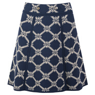 MASANDE法式優(yōu)雅圓領(lǐng)短袖上衣半身裙套裝菱格針織衫2025夏季新款字母 姐姐的腰半裙 S