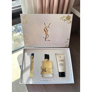 YSL/圣羅蘭限量ibre自由之水套裝濃香水+香水+身體乳禮盒送禮 24圣誕款香水50ML+10ML+身體乳 花香調