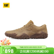 卡特（CAT）休閑鞋皮鞋男鞋德訓鞋26春新品復古牛皮戶(hù)外通勤鞋子男商場(chǎng)同款 淺褐色P726603 42