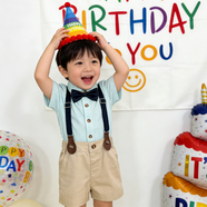 GOKU男童禮服套裝夏季兒童背帶褲花童小西裝英倫風(fēng)幼兒園畢業(yè)服演出服 綠色 棉質(zhì)衣服有縮水可能性，適當拍大一碼 130 （建議體重43-50斤）