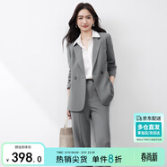 尚都比拉職業(yè)通勤西裝套裝女春秋季正裝免燙抗皺外套褲子面試兩件套西服