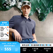 金林德伯格（J.Lindeberg）商場(chǎng)同款春夏新款男時(shí)尚商務(wù)休閑短袖翻領(lǐng)T恤POLO衫52523Z061 PAF藏藍色 M