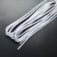 HKNS適配于耐··克喬··丹aj·3喬13黑白熊貓 愛(ài)與尊重aj·2白色黑色鞋帶圓形加長(cháng) 白色 160cm