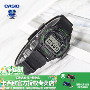 卡西歐（CASIO） 男表女表卡西歐手表男女情侶表學(xué)生時(shí)尚運動(dòng)表太陽(yáng)能雙顯電子表 W-220H-1A3VDF醒小綠