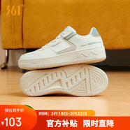 361°運動(dòng)女鞋春夏季學(xué)生復古厚底增高小白休閑板鞋子女682116601F-10