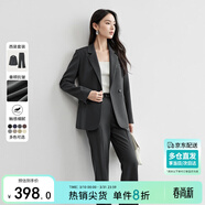 尚都比拉職業(yè)通勤西裝套裝女春秋季正裝免燙抗皺外套褲子面試兩件套西服