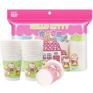 宜潔（yekee）Hello Kitty一次性加厚紙杯 家用辦公室紙杯250ML*80只裝Y-9560