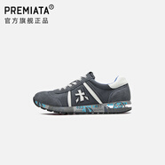 PREMIATA品牌男鞋新品牛皮復古慢跑鞋輕奢休閑男士時(shí)尚潮流運動(dòng)百搭木字鞋 深灰色 39