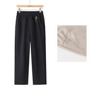 大唐夫人中老年人媽媽褲子春秋款奶奶長(cháng)褲老人外穿直筒休閑褲大碼女裝