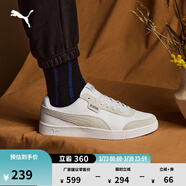 彪馬（PUMA）經(jīng)典復古透氣小白鞋男女冬季休閑板鞋運動(dòng)鞋COURT 371931 白-水泥灰-03 39