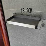 不銹鋼手機置物架廁所衛生間托盤(pán)浴室廁紙架多功能洗手間免打孔 201圍邊18長(cháng)手機架打孔