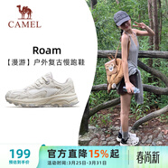 駱駝（CAMEL）漫游復古慢跑鞋女戶(hù)外運動(dòng)鞋子 K23S09L7014-1 米白/香芋紫 38