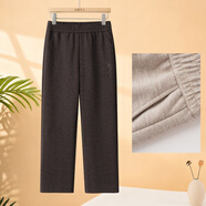 大唐夫人中老年人媽媽褲子春秋款奶奶長(cháng)褲老人外穿直筒休閑褲大碼女裝