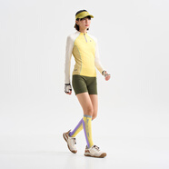 木果果木女裝2026新款半拉鏈長(cháng)袖防曬衣女涼感透氣輕薄速干運動(dòng)上衣 淺灰色 S