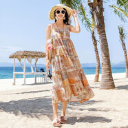 冰雁姬沙灘裙超仙海邊情侶裝度假旅游穿搭套裝大碼連衣裙三亞泰國拍照 壁畫(huà) S