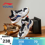 李寧童鞋兒童籃球鞋男大童減震回彈穩定支撐柔軟運動(dòng)鞋36YKBT090-11