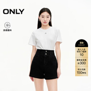 ONLY2025秋季新款時(shí)尚百搭高腰顯瘦A字短褲牛仔褲女|125143004 J09深牛仔灰色 L