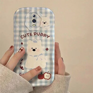 倍技可愛(ài)小狗西高地適用OPPOR17手機殼日系卡通保護殼R15標準版情侶硅膠軟套全包防摔防滑 OPPOR17【奶油紋-藍底小狗】