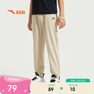 安踏童裝男童運動(dòng)褲兒童褲子3-12歲夏季梭織薄款休閑褲長(cháng)褲A72527501