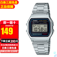 卡西歐(Casio)小金表復古防水時(shí)尚情侶石英表 A158WA-1